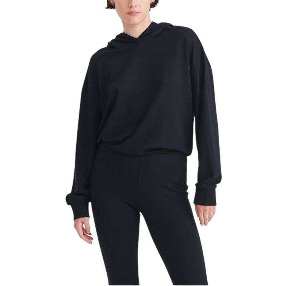 Naadam Soft Black Modal Cashmere Size M Hoodie